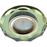 Ecola MR16 DL1653 GU5.3 Glass Стекло Круг с вогнутыми гранями Золото / Золото 25x90 (кd74)